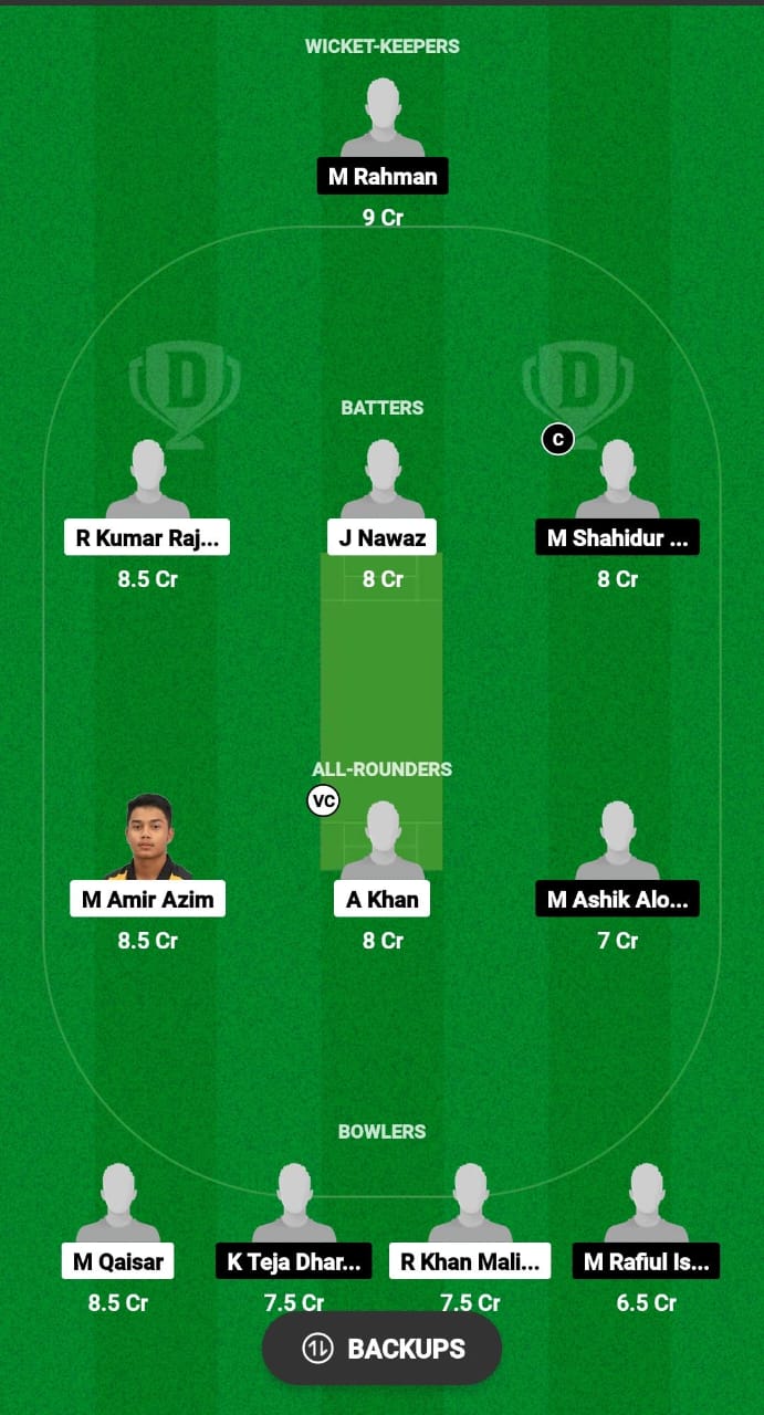 GS vs NTS Dream11 Prediction Fantasy Cricket Tips Dream11 Team Malaysia T10 Bash