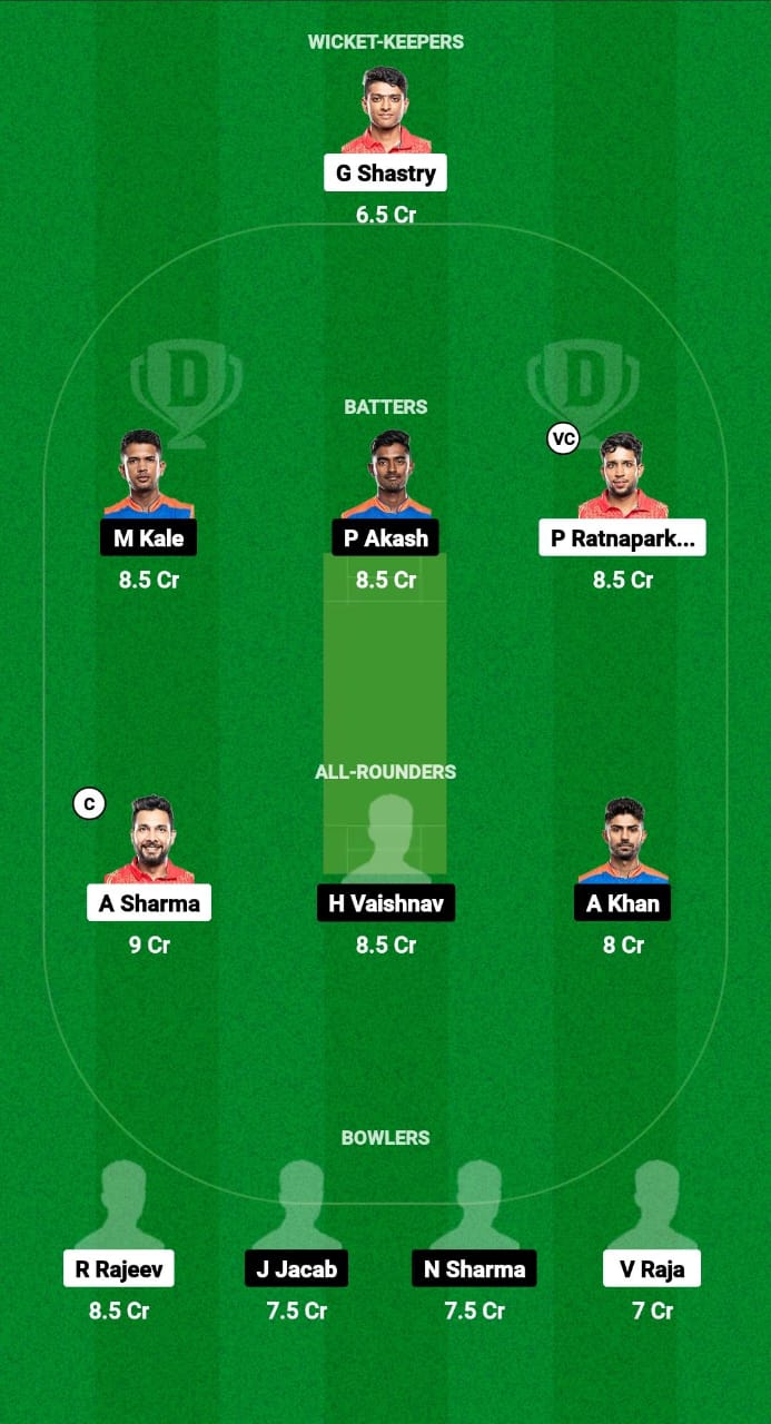KAK vs VMK Dream11 Prediction Fantasy Cricket Tips Dream11 Team Pondicherry T20 Premier League 