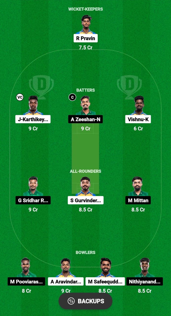 OAW vs YAR Dream11 Prediction Fantasy Cricket Tips Dream11 Team Pondicherry T20 Premier League 