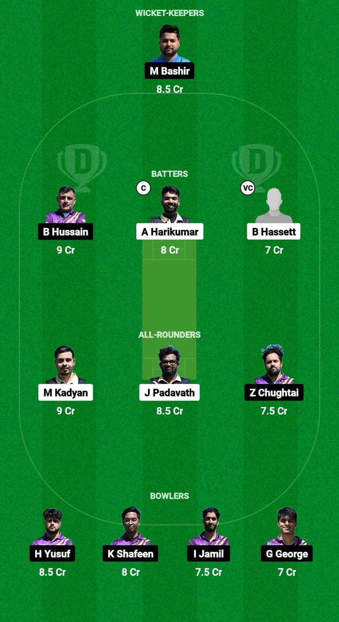 BAS vs CCAS Dream11 Prediction Fantasy Cricket Tips Dream11 Team ECS T10 Bulgaria