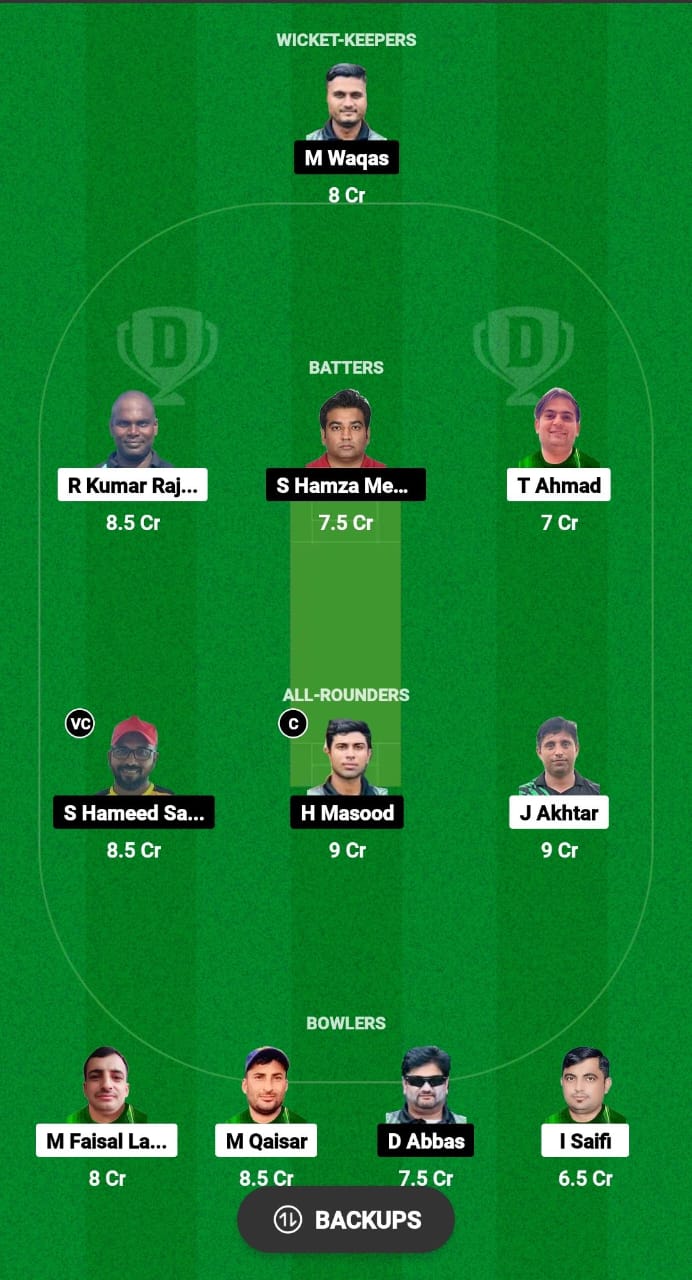 GS vs ACT Dream11 Prediction Fantasy Cricket Tips Dream11 Team Malaysia T10 Grand Rumble Championship 