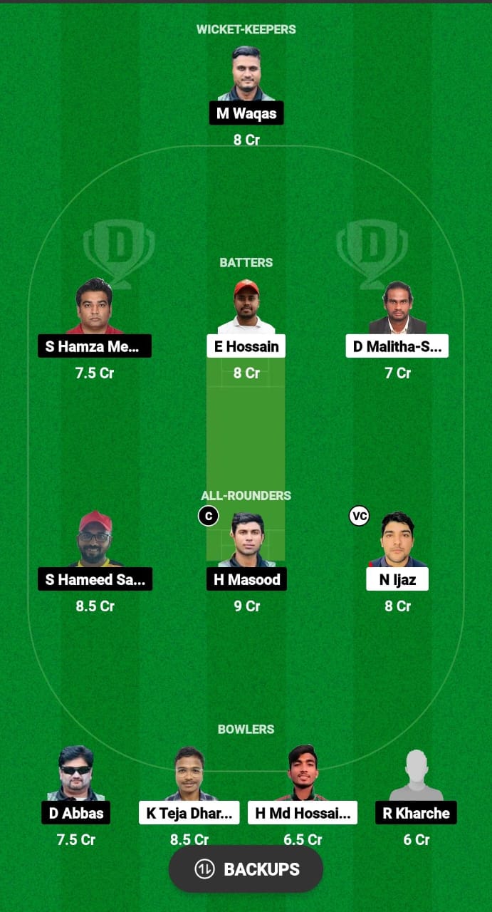 SGE vs ACT Dream11 Prediction Fantasy Cricket Tips Dream11 Team Malaysia T10 Grand Rumble Championship