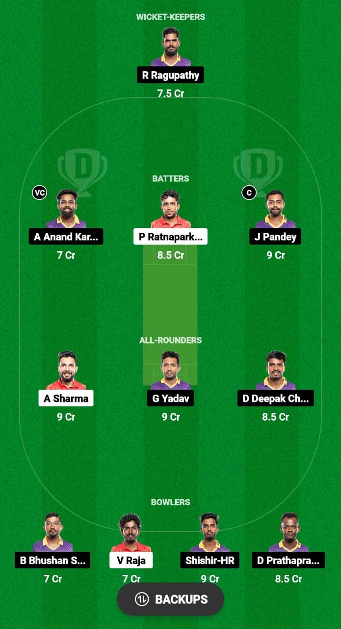 KAK vs WTG Dream11 Prediction Fantasy Cricket Tips Dream11 Team Pondicherry T20 Premier League