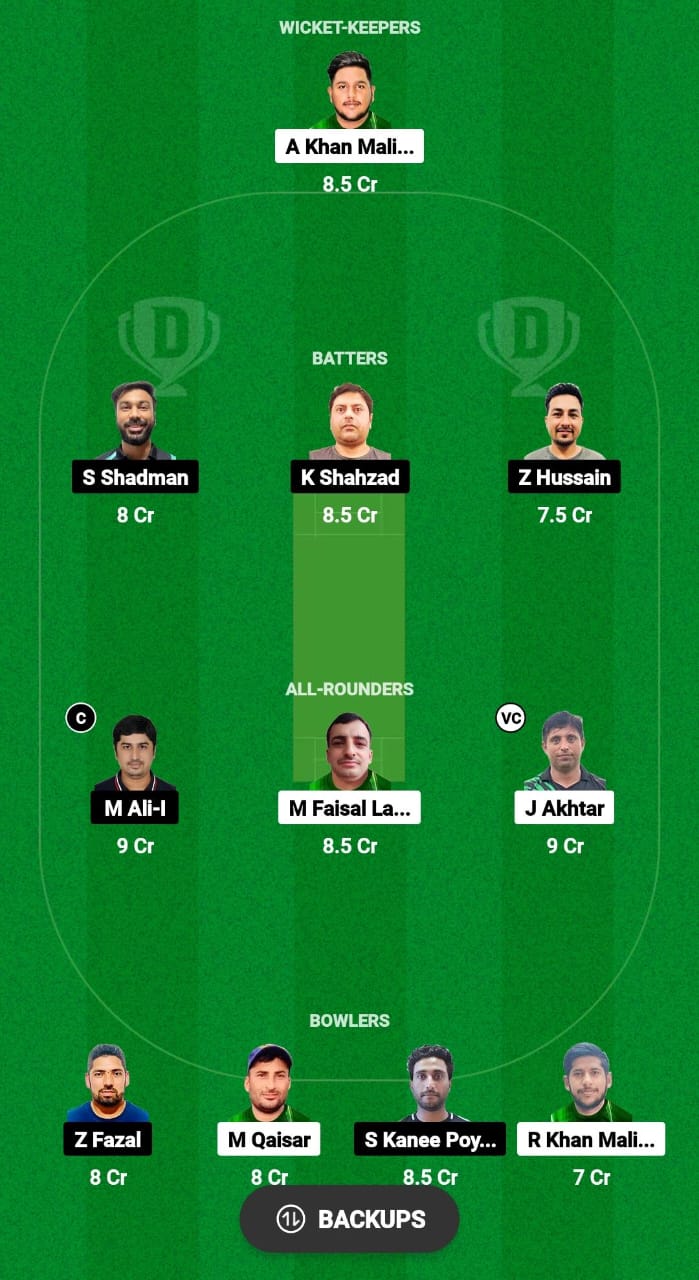 GS vs KLZ Dream11 Prediction Fantasy Cricket Tips Dream11 Team Malaysia T10 Grand Rumble Championship