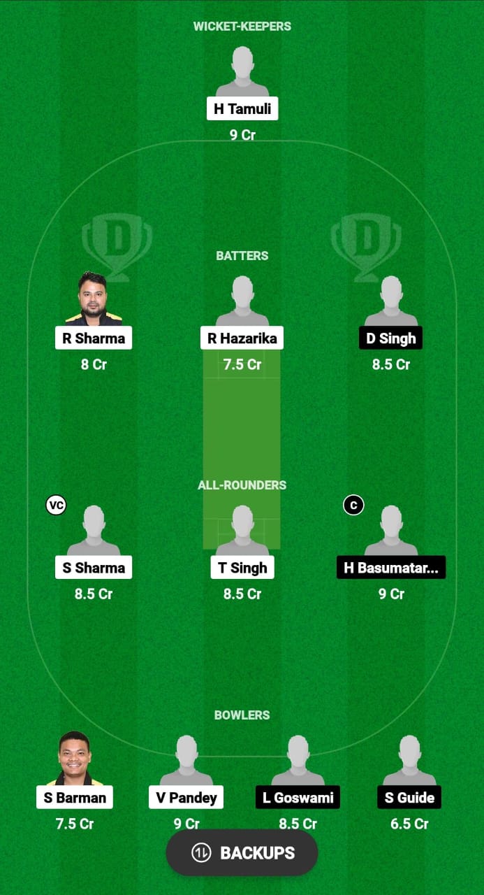 CCC vs LSC Dream11 Prediction Fantasy Cricket Tips Dream11 Team Assam Men's T20 Trophy