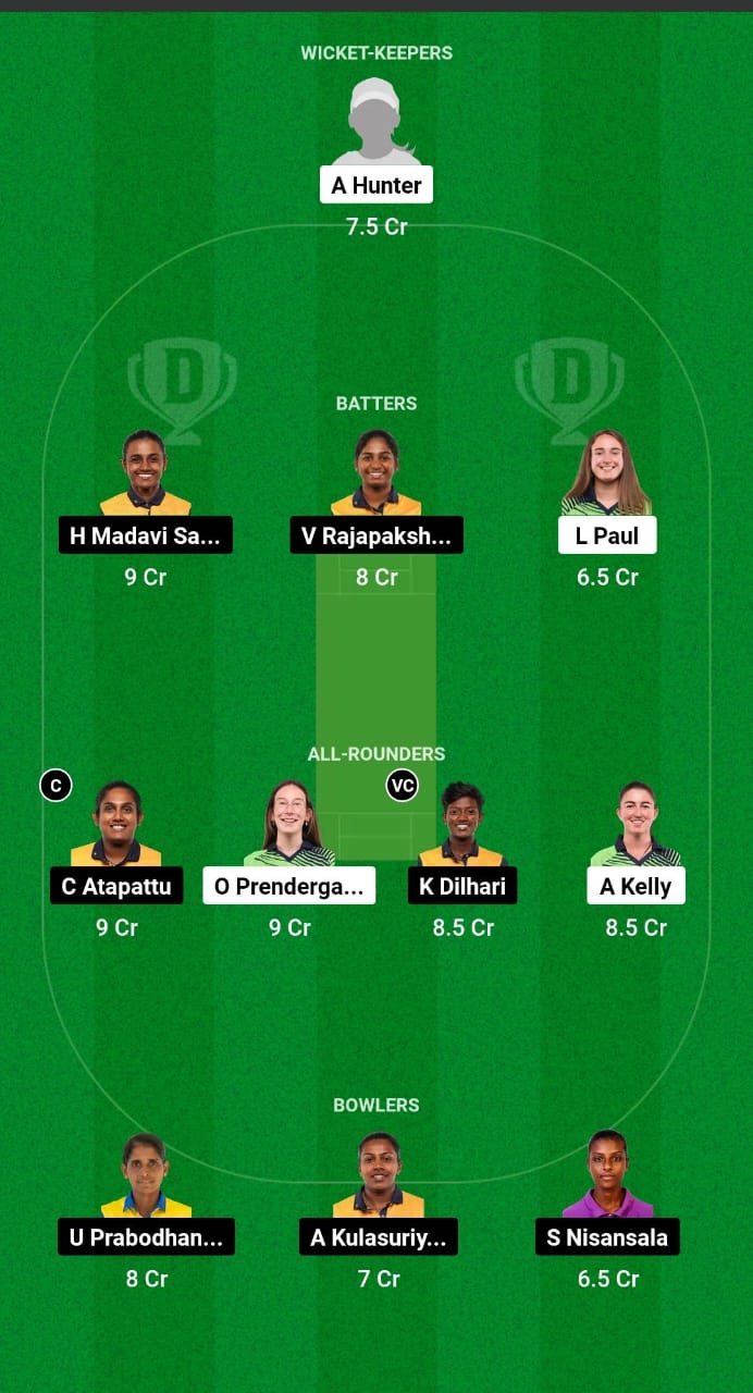 IR-W vs SL-W Dream11 Prediction Fantasy Cricket Tips Dream11 Team Sri Lanka Women Tour of Ireland