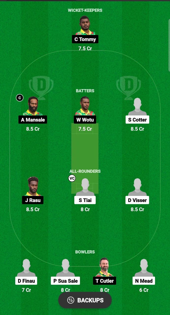 SMO vs VAN Dream11 Prediction Fantasy Cricket Tips Dream11 Team ICC Men's World T20 EAP Qualifier 