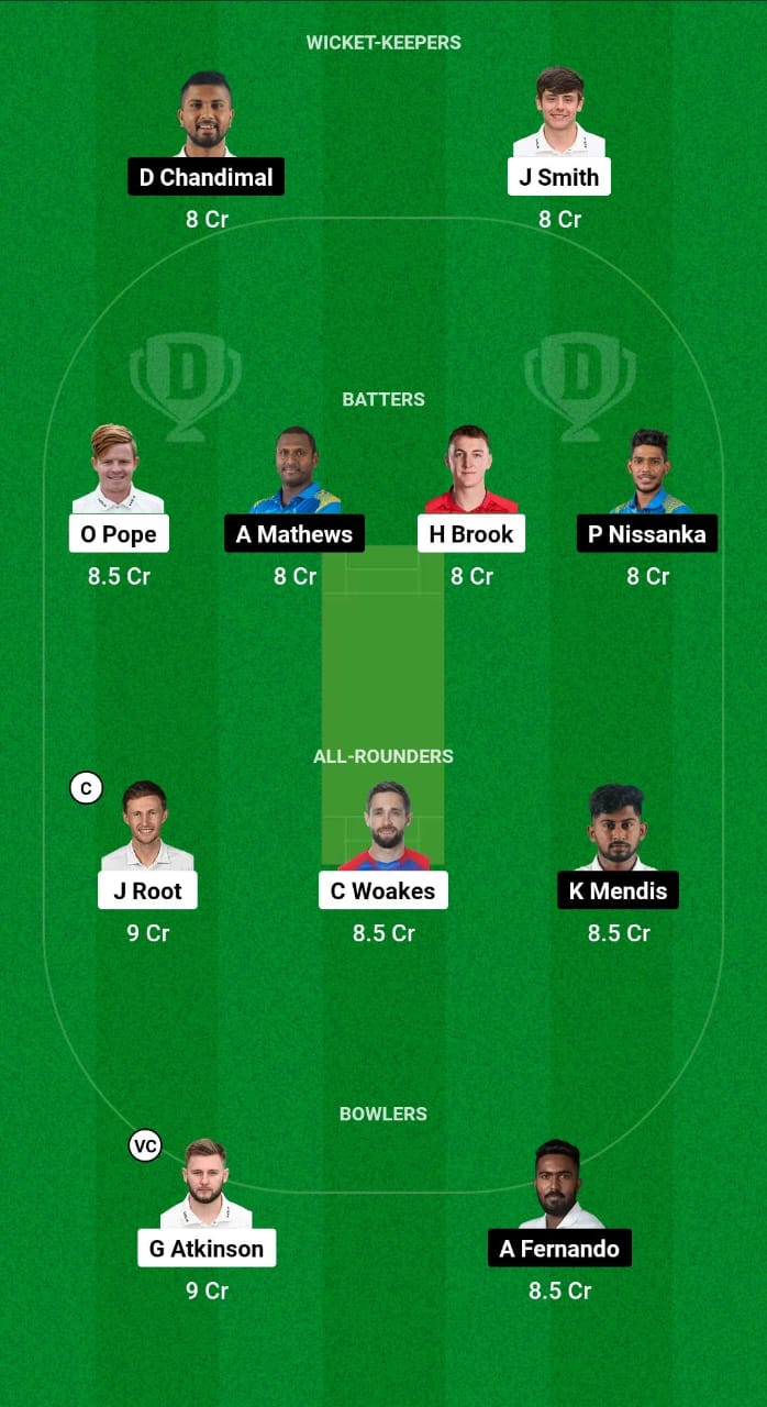 ENG vs SL Dream11 Prediction Fantasy Cricket Tips Dream11 Team Sri Lanka Tour of England