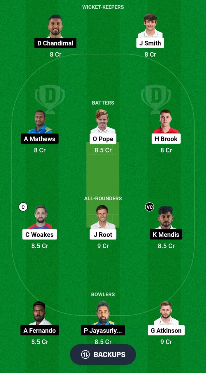 ENG vs SL Dream11 Prediction Fantasy Cricket Tips Dream11 Team Sri Lanka Tour of England