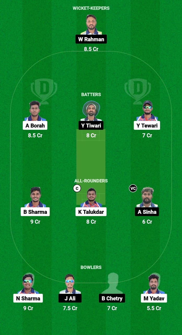 GTC vs RRC Dream11 Prediction Fantasy Cricket Tips Dream11 Team Assam T20 Pride Cup