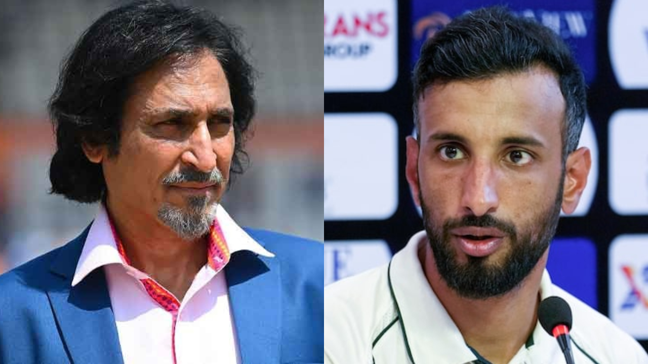 Ramiz Raja and Shan Masood