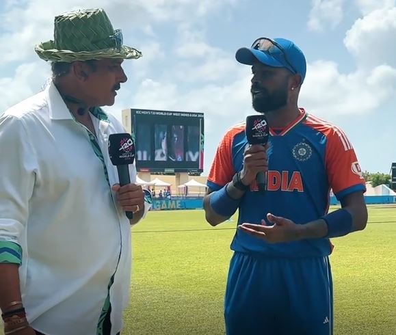 Hardik Pandya and Ravi Shastri