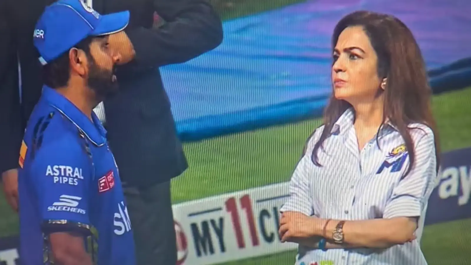 Rohit Sharma and Nita Ambani