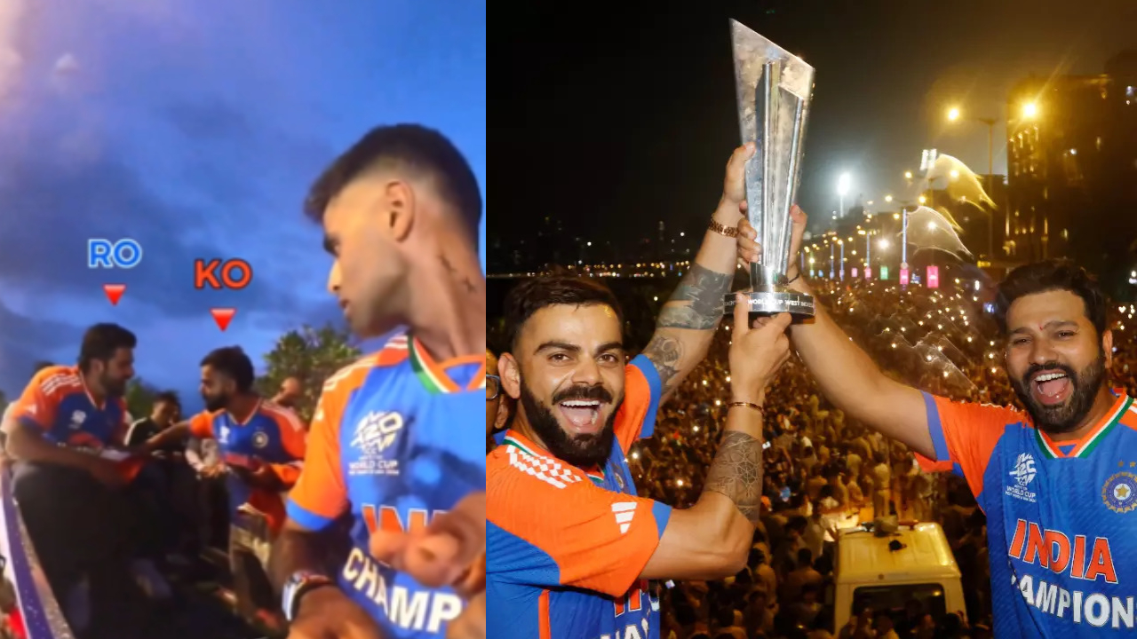 Suryakumar Yadav, Virat Kohli and Rohit Sharma