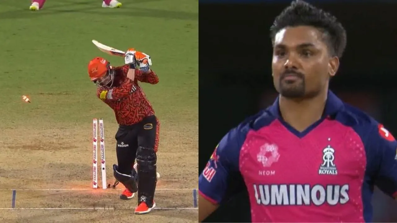 SRH vs RR: Watch - Sandeep Sharma castles Heinrich Klaasen with a perfect yorker