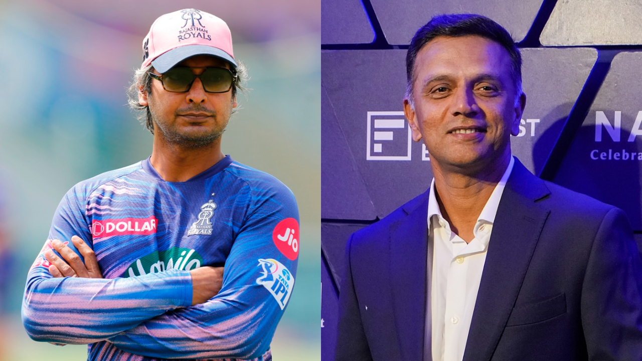 Kumar Sangakkara and Rahul Dravid