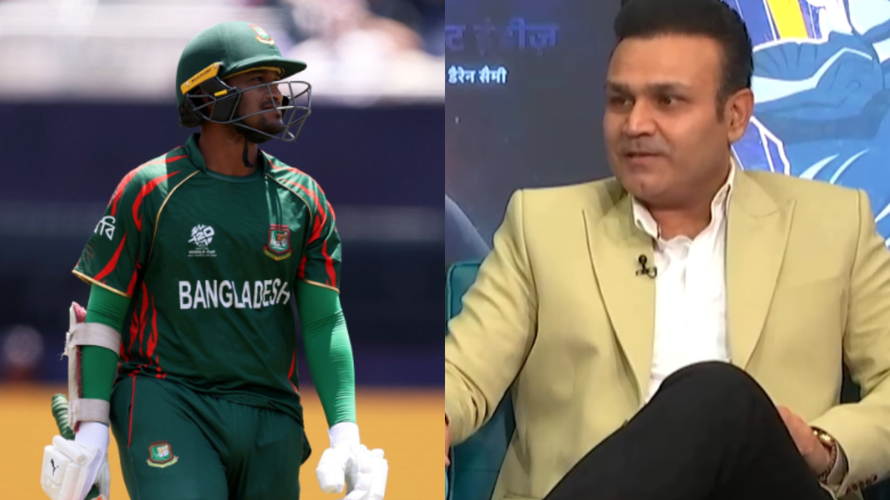 Shakib Al Hasan and  Virender Sehwag