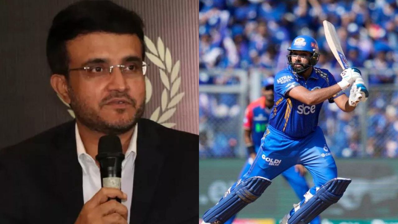 Sourav Ganguly and Rohit Sharma