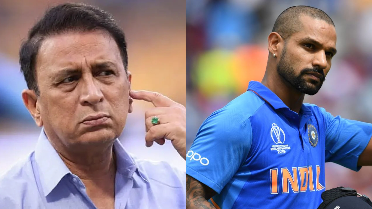 Sunil Gavaskar and Shikhar Dhawan