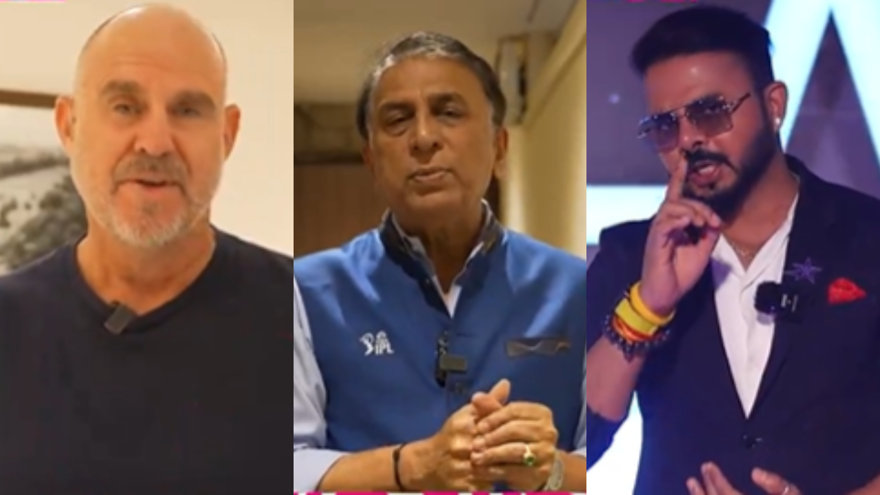 Matthew Hayden, Sunil Gavaskar and Sreesanth