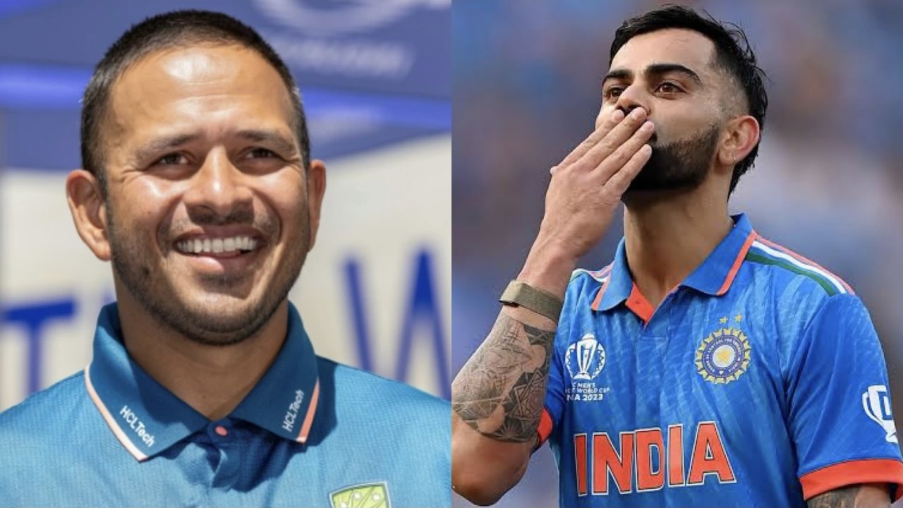 Usman Khawaja and Virat Kohli