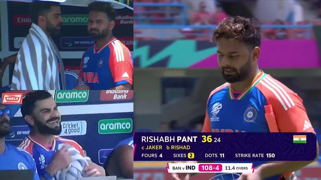 Watch: 'Pissed off' Virat Kohli completely dejected after Rishabh Pant ...