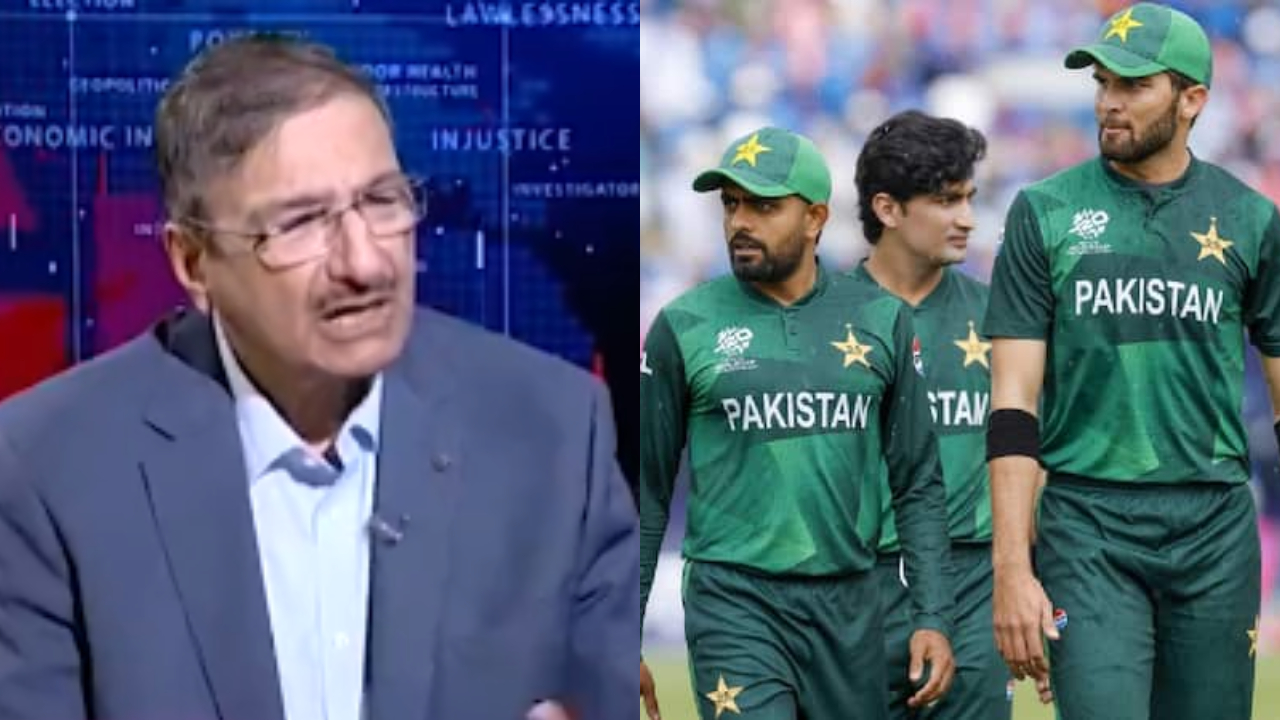 Zaka Ashraf, Babar Azam and Shaheen Afridi