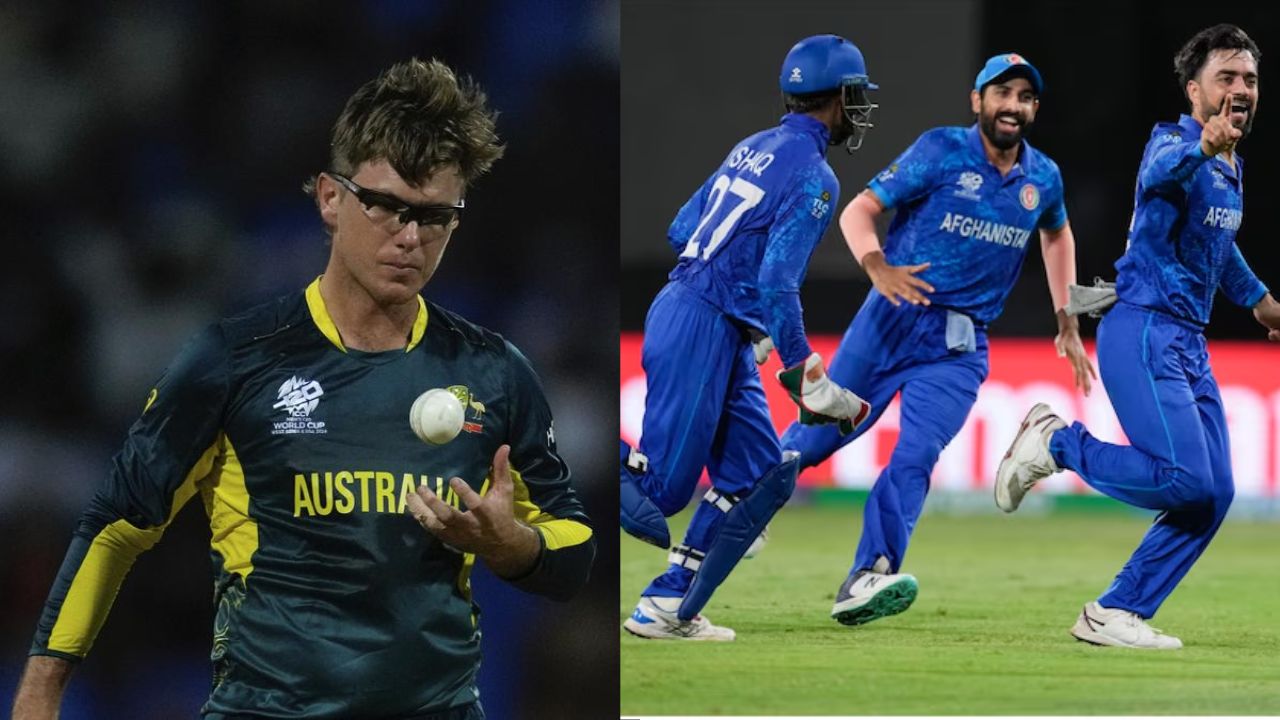 Adam Zampa and Afghanistan team