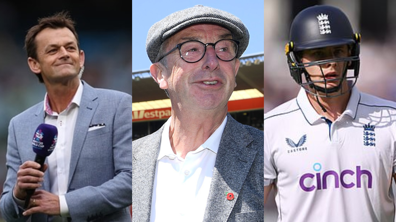 Adam Gilchrist, David Lloyd and Jamie Smith