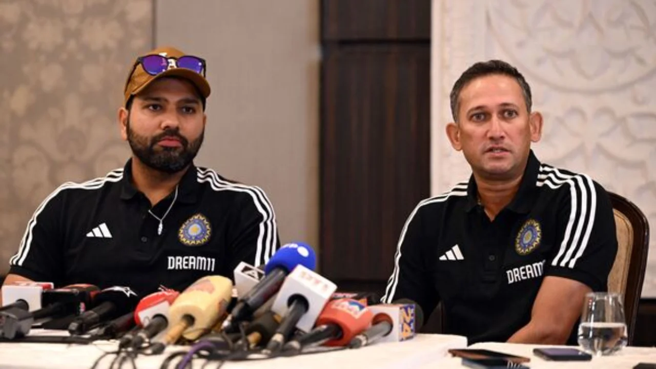 Ajit Agarkar and Rohit Sharma