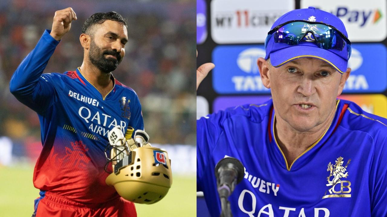 Dinesh Karthik and Andy Flower