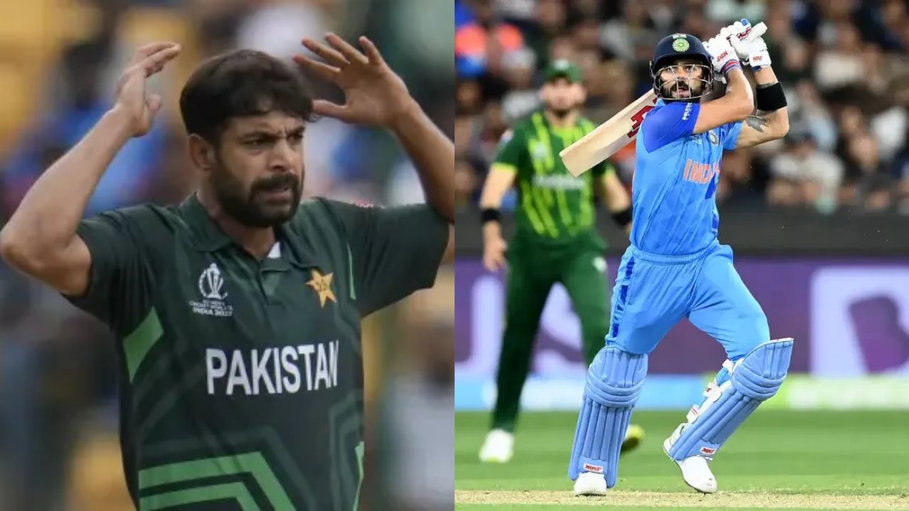 Haris Rauf and Virat Kohli