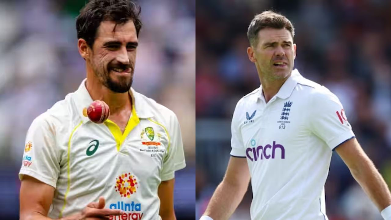 Mitchell Starc and James Anderson