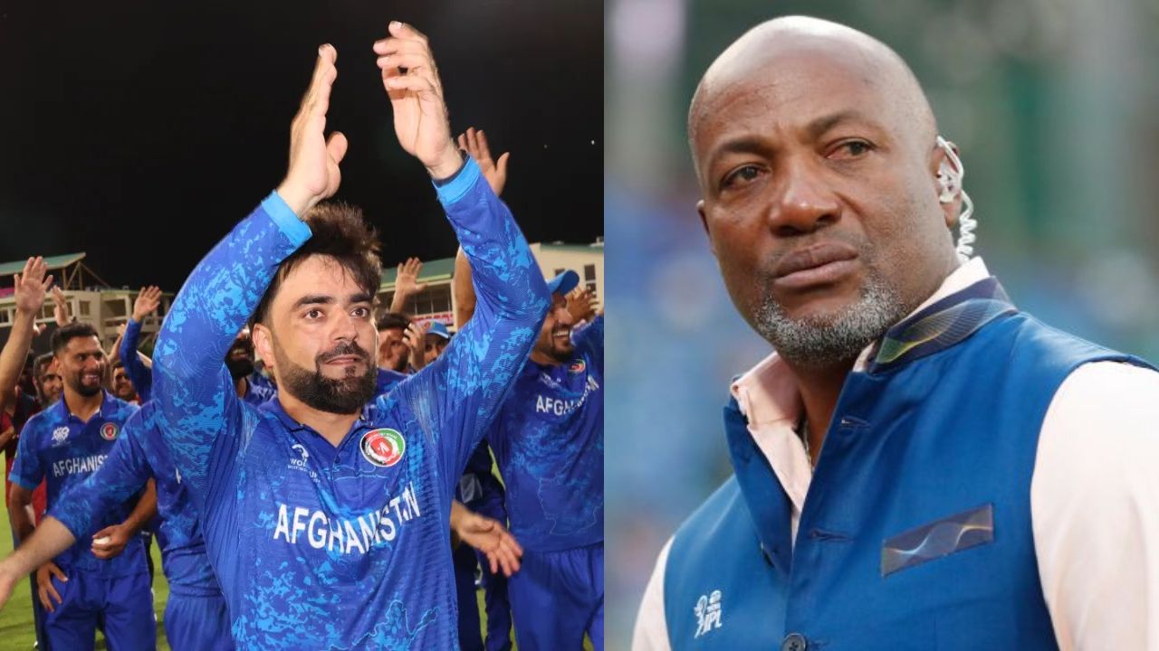 Rashid Khan and Brian Lara