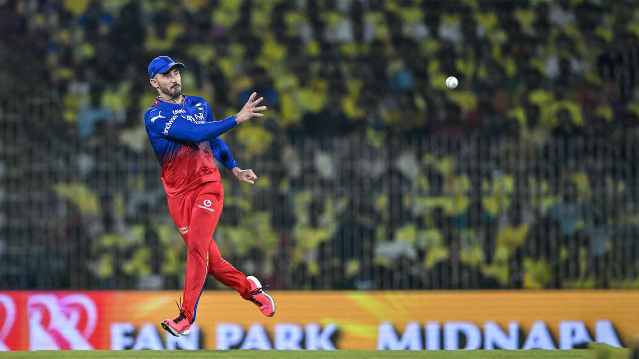 Faf Du Plessis Was Busy In The Field