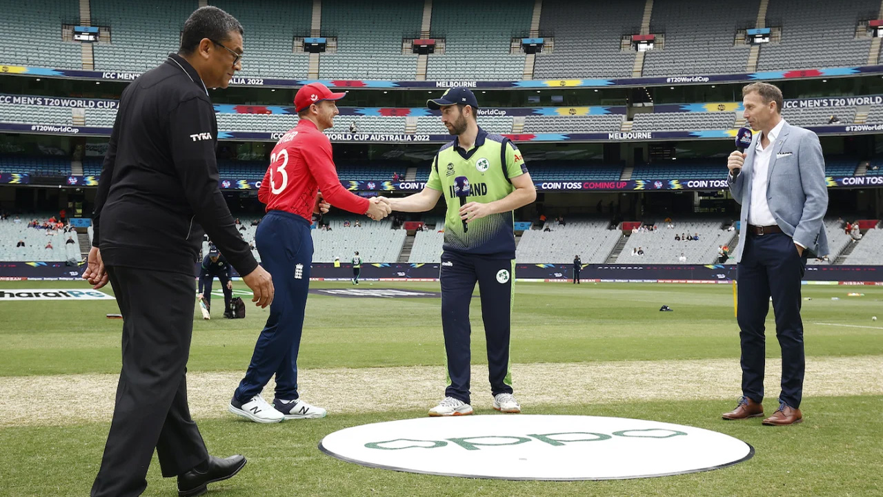 Andy Balbirnie And Jos Buttler At The Tossf