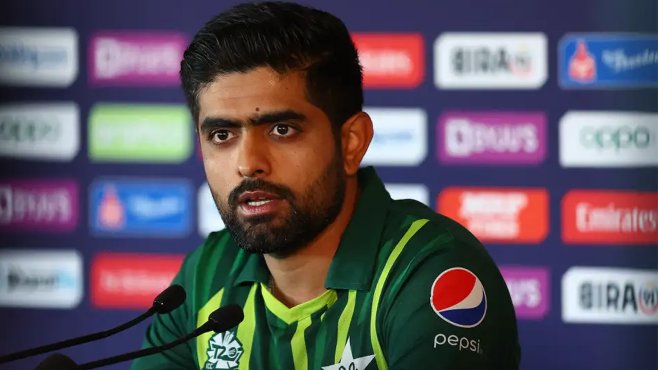Babar Azam At A Press Conference On The Eve Of The Final