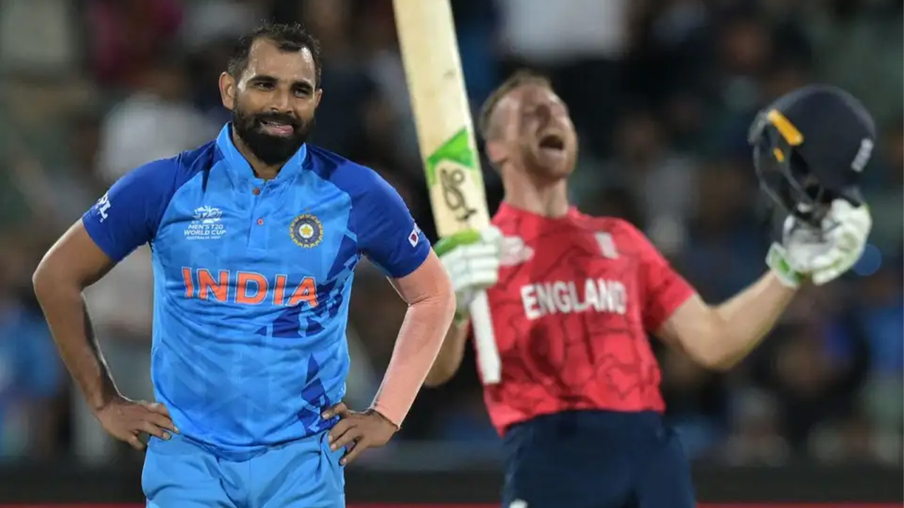 Mohammed Shami Sports A Wry Grin After The Winning Runs Were Hit