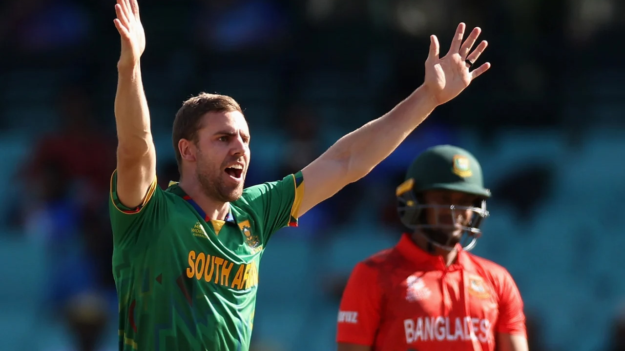 Shakib Al Hasan Became Anrich Nortje's Third Wicket