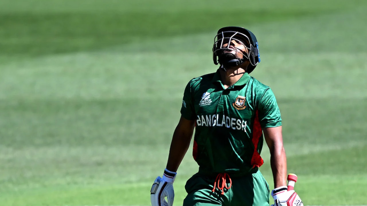 Najmul Hossain Shanto Brought Up A 45 Ball Half Century
