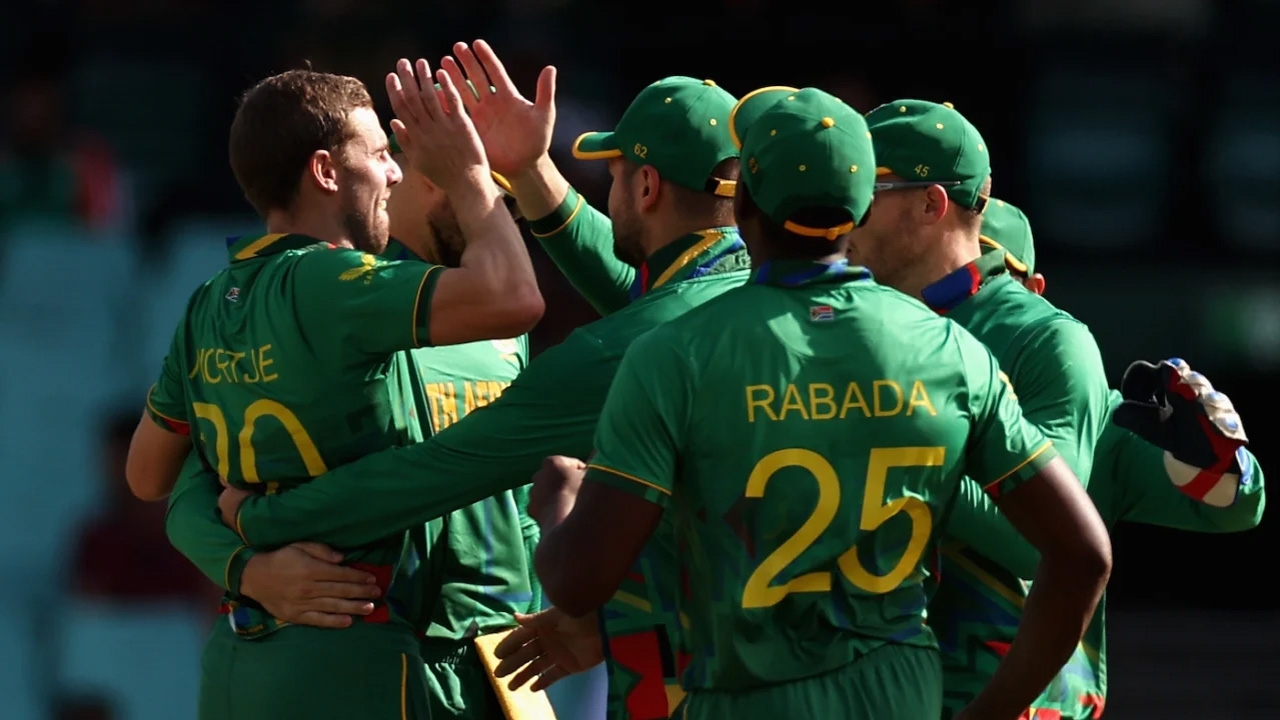 Anrich Nortje sent the Bangladesh openers back in the same over