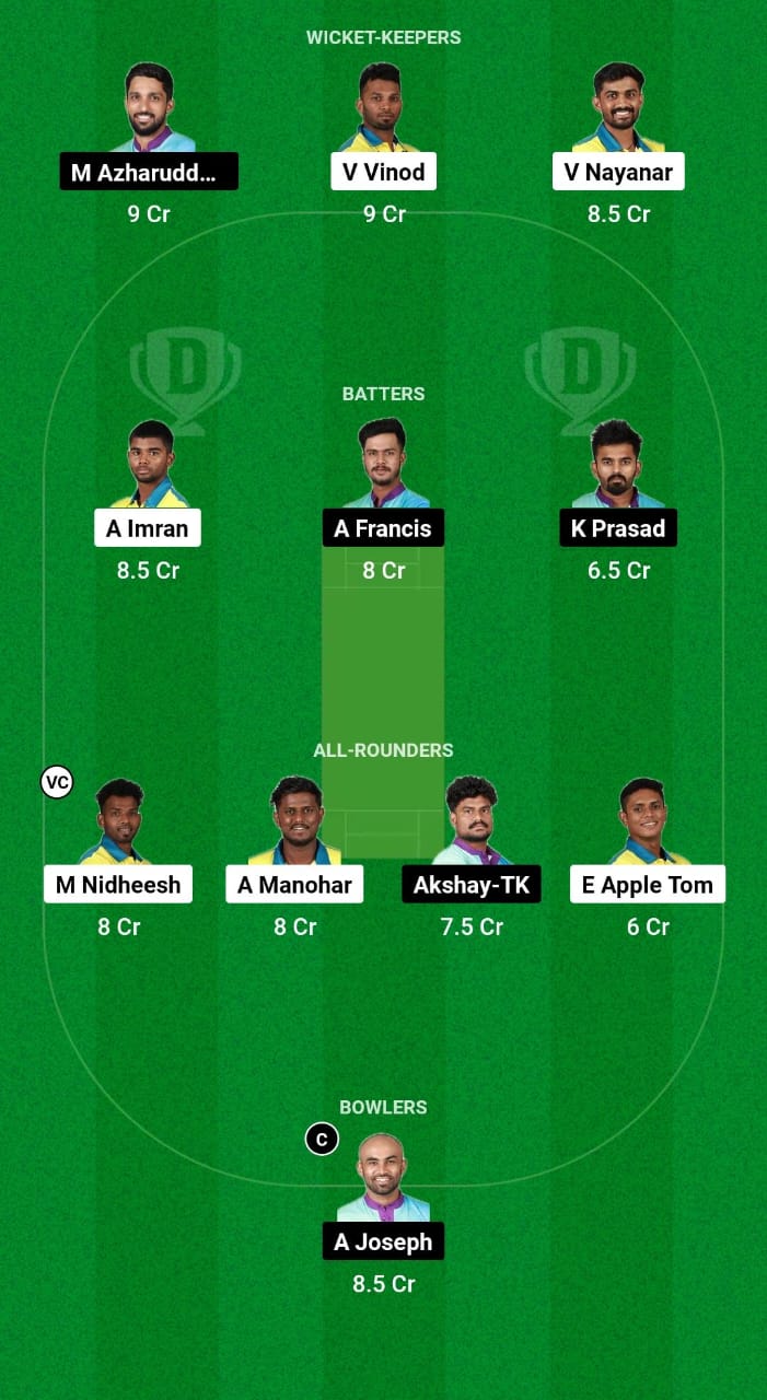1000466947 TT vs AP Dream11 Prediction Fantasy Cricket Tips Dream11 Team Kerala T20 Trophy 2024