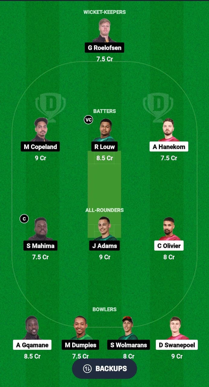 1000474036 SK vs WEW Dream11 Prediction Fantasy Cricket Tips Dream11 Team South Africa Boland T10 League 2024