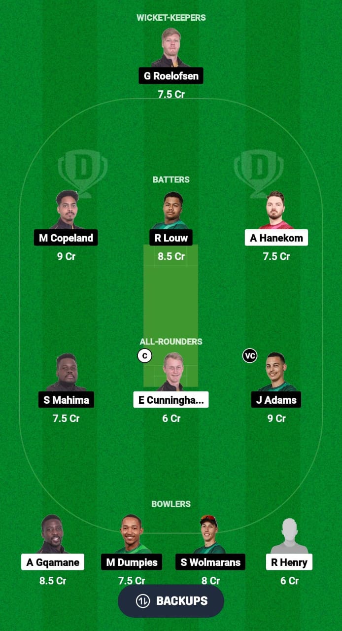 1000474039 SK vs WEW Dream11 Prediction Fantasy Cricket Tips Dream11 Team South Africa Boland T10 League 2024