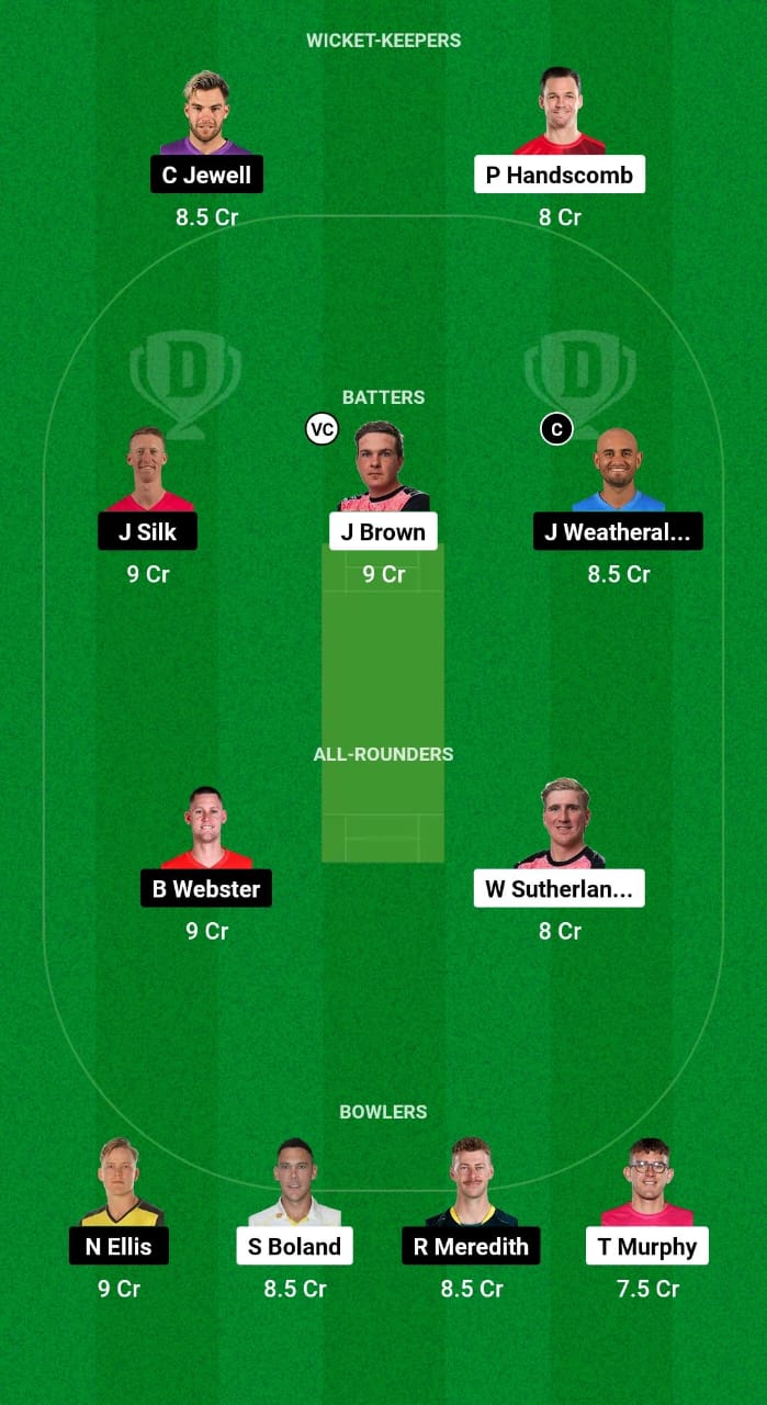 VCT vs TAS Dream11 Prediction Fantasy Cricket Tips Dream11 Team Australian Men's ODD 2024 