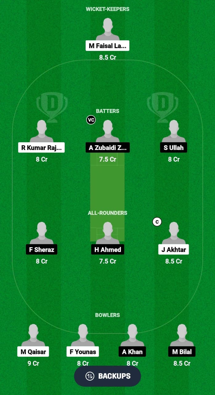 GS vs PKW Dream11 Prediction Fantasy Cricket Tips Dream11 Team Malaysia Grand Rumble T10 Championship 2024 