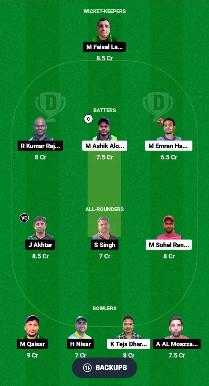 NRS vs GS Dream11 Prediction Fantasy Cricket Tips Dream11 Team Malaysia Grand Rumble T10 Championship 2024 