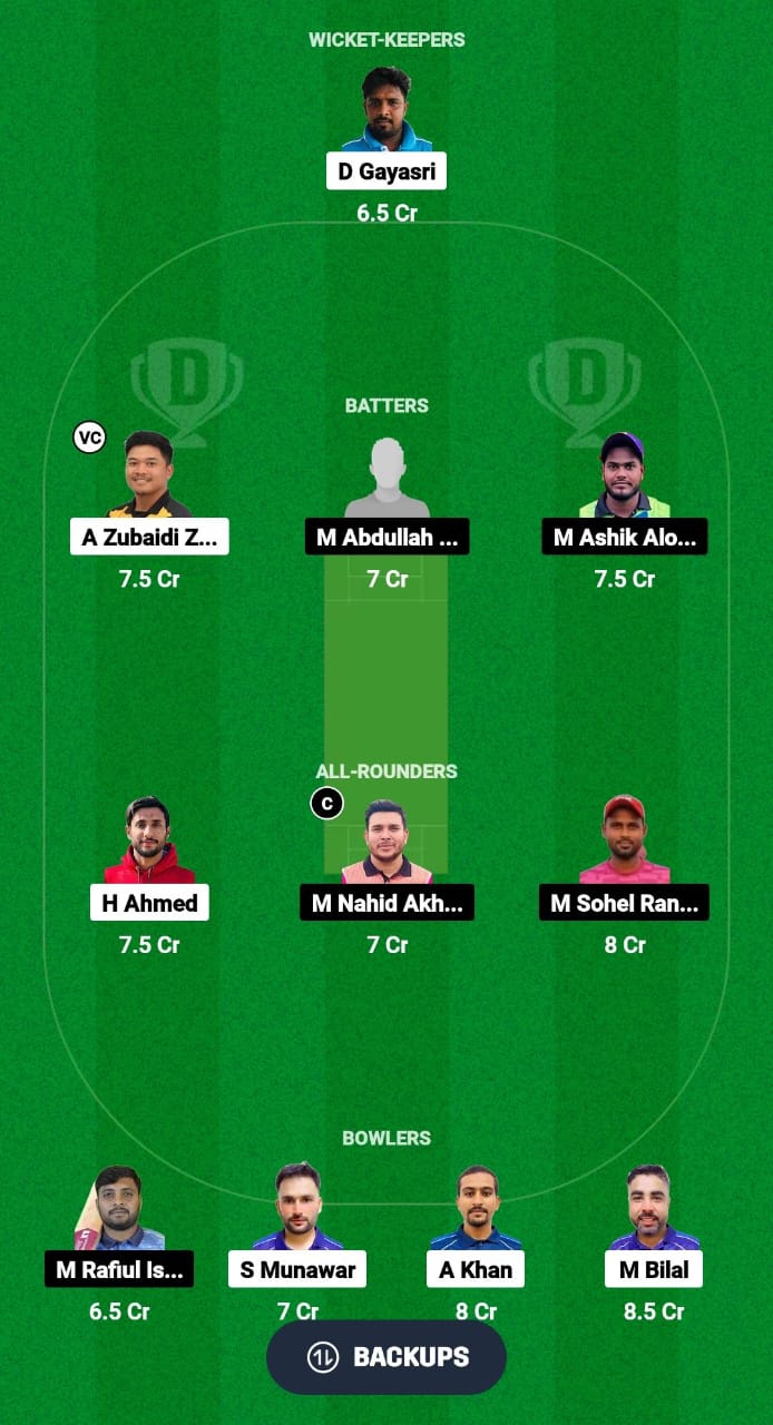 PKW vs NRS Dream11 Prediction Fantasy Cricket Tips Dream11 Team Malaysia Grand Rumble T10 Championship 2024 