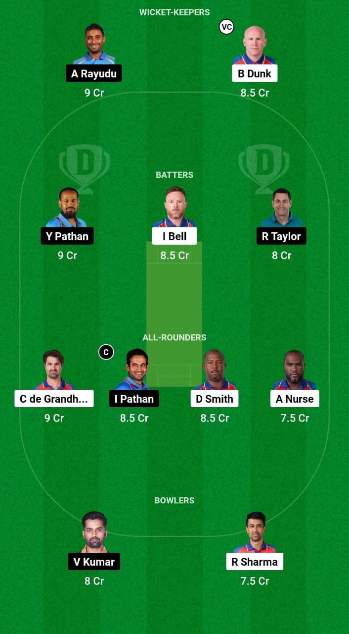 1000482016 IC vs KSO Dream11 Prediction Fantasy Cricket Tips Dream11 Team Legends League T20 2024
