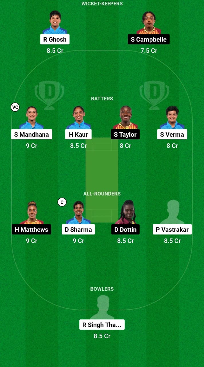 1000482106 IN-W vs WI-W Dream11 Prediction Fantasy Cricket Tips Dream11 Team ICC T20 Womens World Cup Warm-up 2024